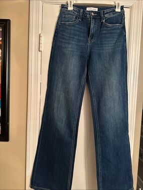 Flying Monkey Wide-Leg Jeans in Dark Indigo
